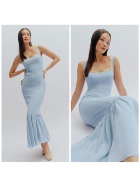 Reformation Petites Irisa Dress in Blue Size 8​​